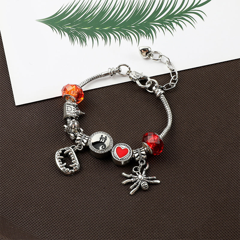 Halloween-armband och halsbandsset för barn att göra själv