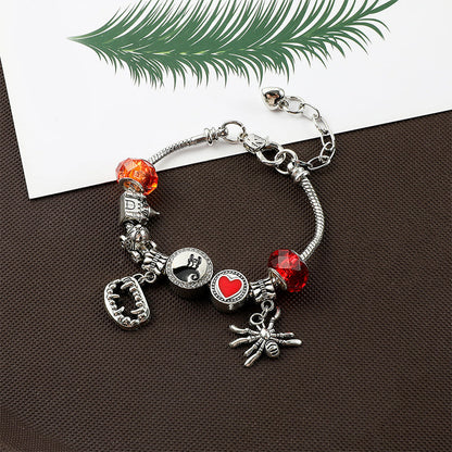 Halloween-armband och halsbandsset för barn att göra själv