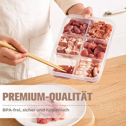 💥Återanvändbara livsmedelsbehållare med fack