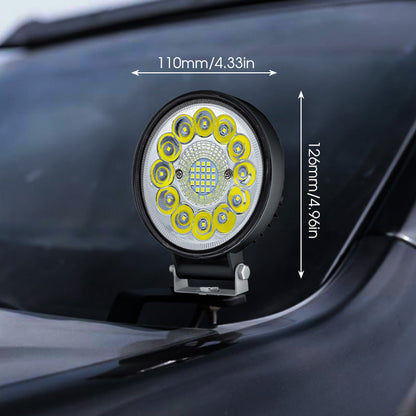 4-tums 99W LED-pod för terrängfordo