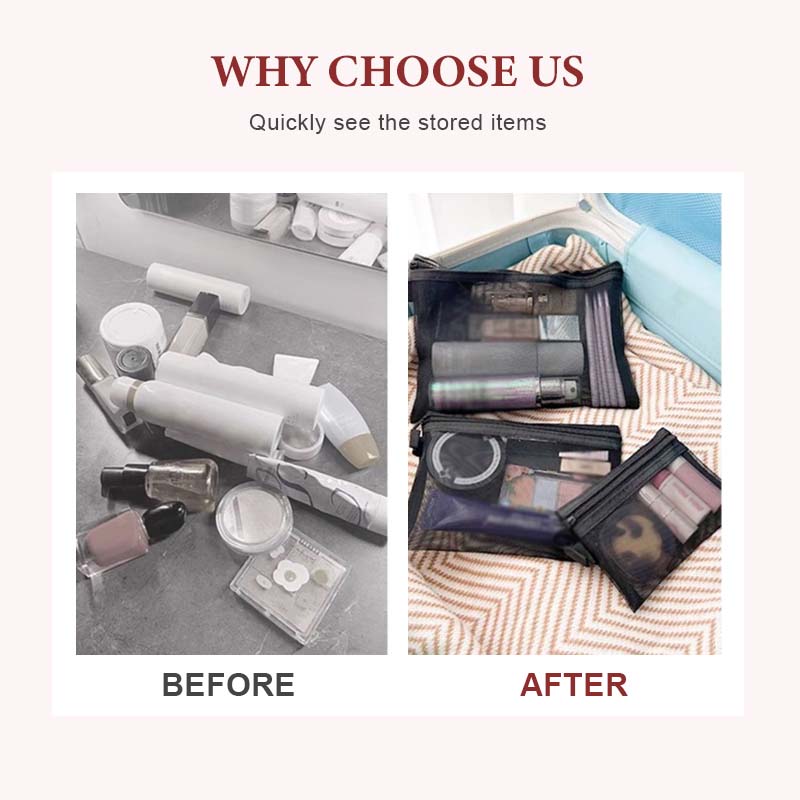 🔥 SISTA DAGENS ERBJUDANDE – 50 % RABATT 🔥 Bärbar förvaringsväska i nät för kosmetika