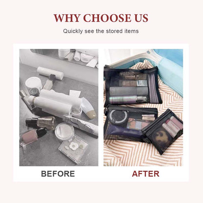 🔥 SISTA DAGENS ERBJUDANDE – 50 % RABATT 🔥 Bärbar förvaringsväska i nät för kosmetika