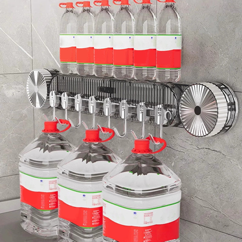 Hållbara väggkrokar med sugpropp i rak rad