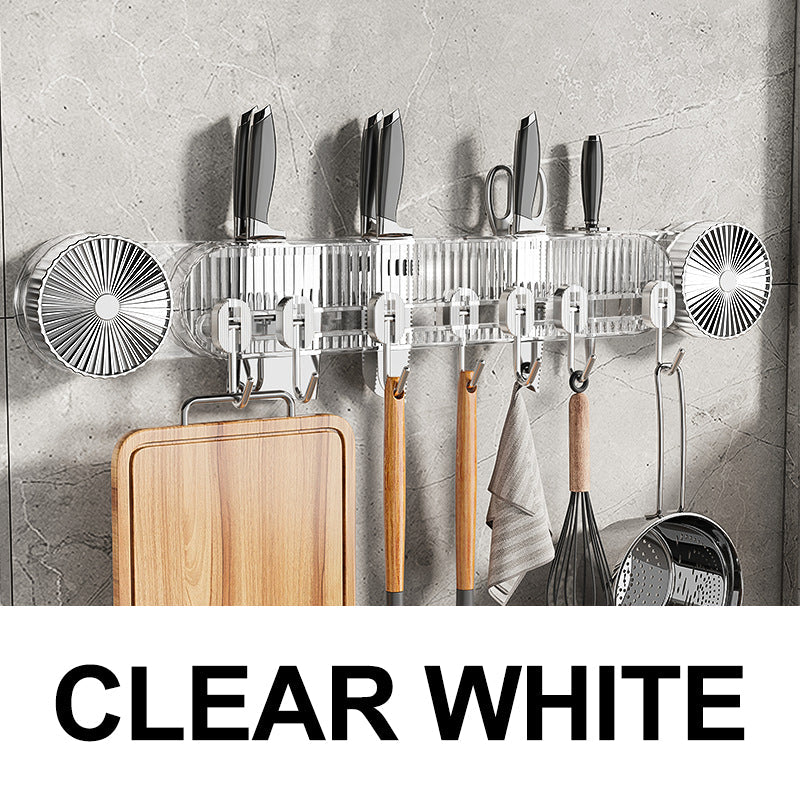 Hållbara väggkrokar med sugpropp i rak rad