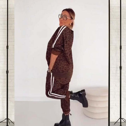 🐆 Elegant damset med leopardmönster