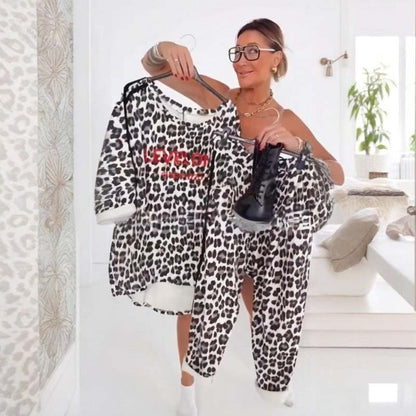 🐆 Elegant damset med leopardmönster