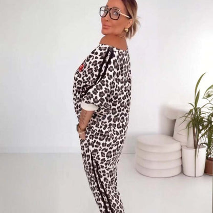 🐆 Elegant damset med leopardmönster