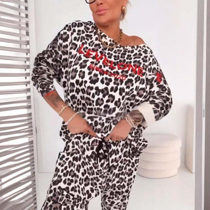 🐆 Elegant damset med leopardmönster