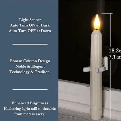 LED-koniska ljus med sensor och sugkopp