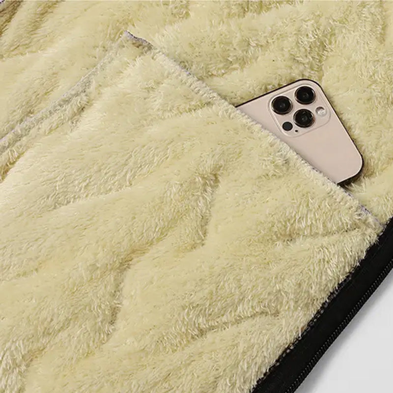 💖HOT SALE 50% RABATT✨️❄️Unisex vintervarm casual ärmlös quiltad väst med fleecefoder