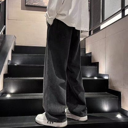 Lucka jeans för män med vid passform