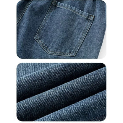 Lucka jeans för män med vid passform