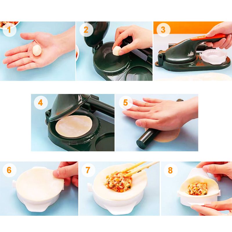 En fantastisk present! 3-i-1-maskin för att göra dumplings