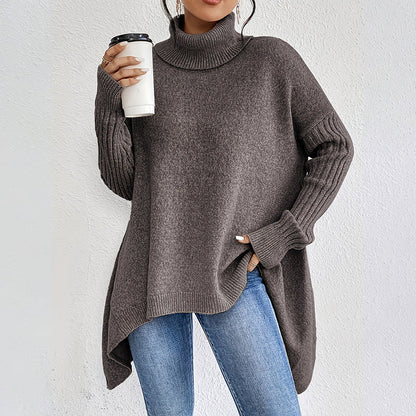 Damkläder Enfärgad turtleneck-tröja🎁Köp 2 och få fri frakt