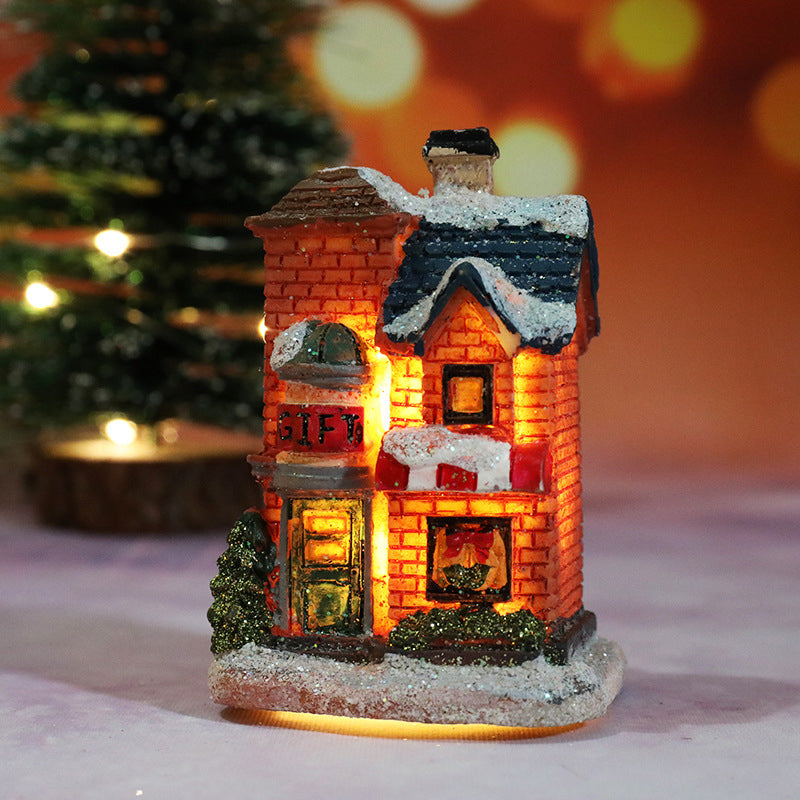 🔥Julrea – upp till 50 % rabatt🎅Miniatyr LED-upplyst julhus i byn