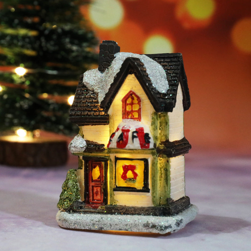 🔥Julrea – upp till 50 % rabatt🎅Miniatyr LED-upplyst julhus i byn