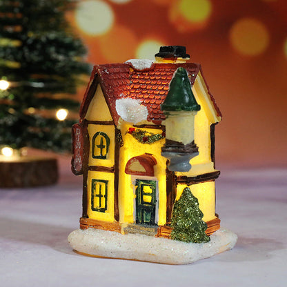 🔥Julrea – upp till 50 % rabatt🎅Miniatyr LED-upplyst julhus i byn