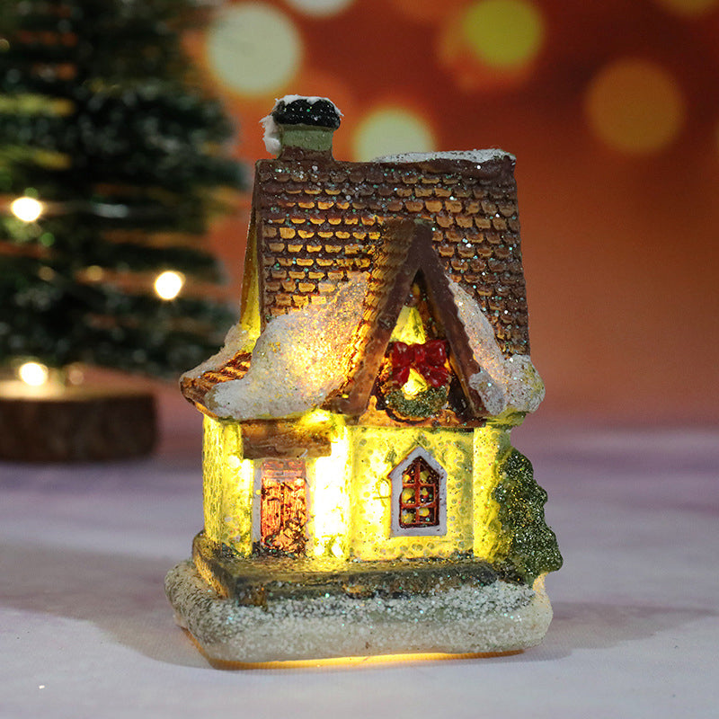 🔥Julrea – upp till 50 % rabatt🎅Miniatyr LED-upplyst julhus i byn