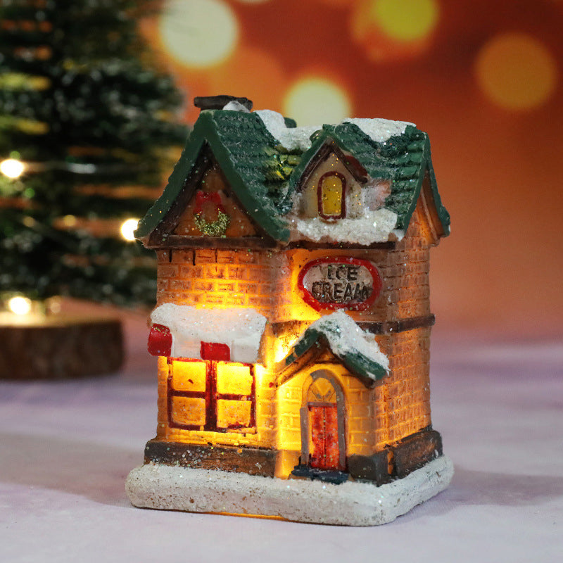 🔥Julrea – upp till 50 % rabatt🎅Miniatyr LED-upplyst julhus i byn
