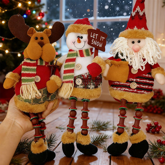 Julklappsdekoration med jultomten