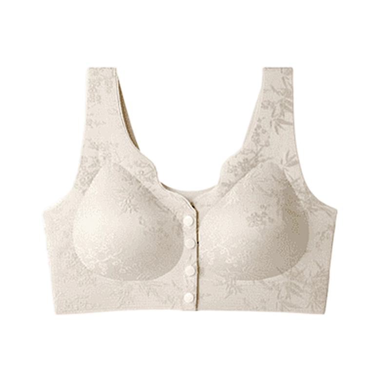 🌹Sista dagen ❤️ Köp 1 få 2 gratis🌹Bekväm sömlös BH utan bygel med framfäste