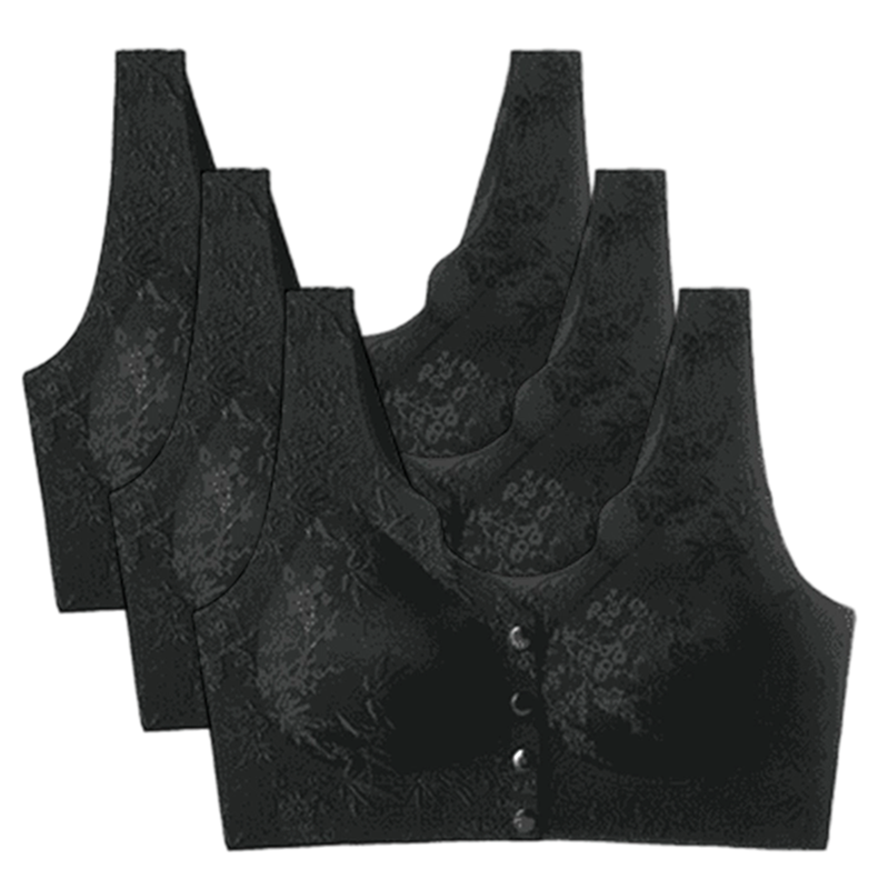 🌹Sista dagen ❤️ Köp 1 få 2 gratis🌹Bekväm sömlös BH utan bygel med framfäste
