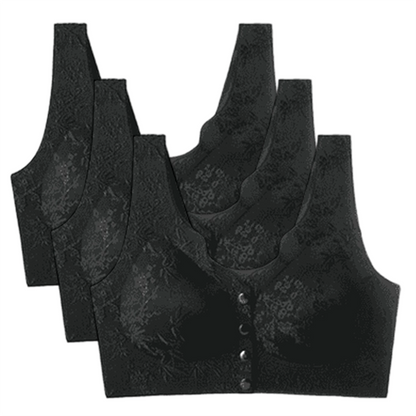 🌹Sista dagen ❤️ Köp 1 få 2 gratis🌹Bekväm sömlös BH utan bygel med framfäste