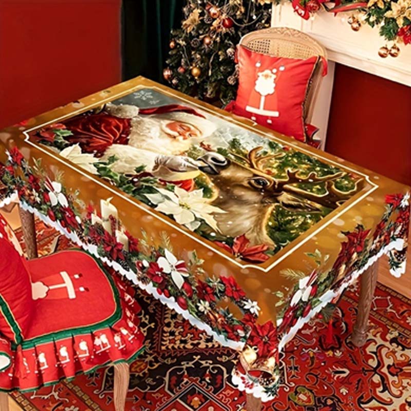 🎁Black Friday-erbjudande – 50 % rabatt!🎄Julduksduk – Festlig bordsdekoration för julbordet och högtider, tvättbar