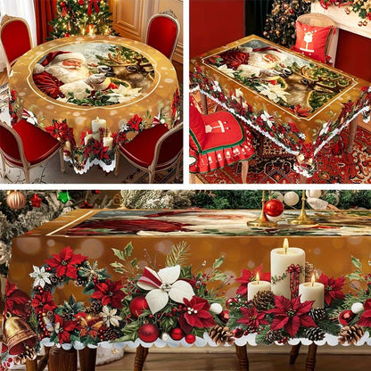 🎁Black Friday-erbjudande – 50 % rabatt!🎄Julduksduk – Festlig bordsdekoration för julbordet och högtider, tvättbar