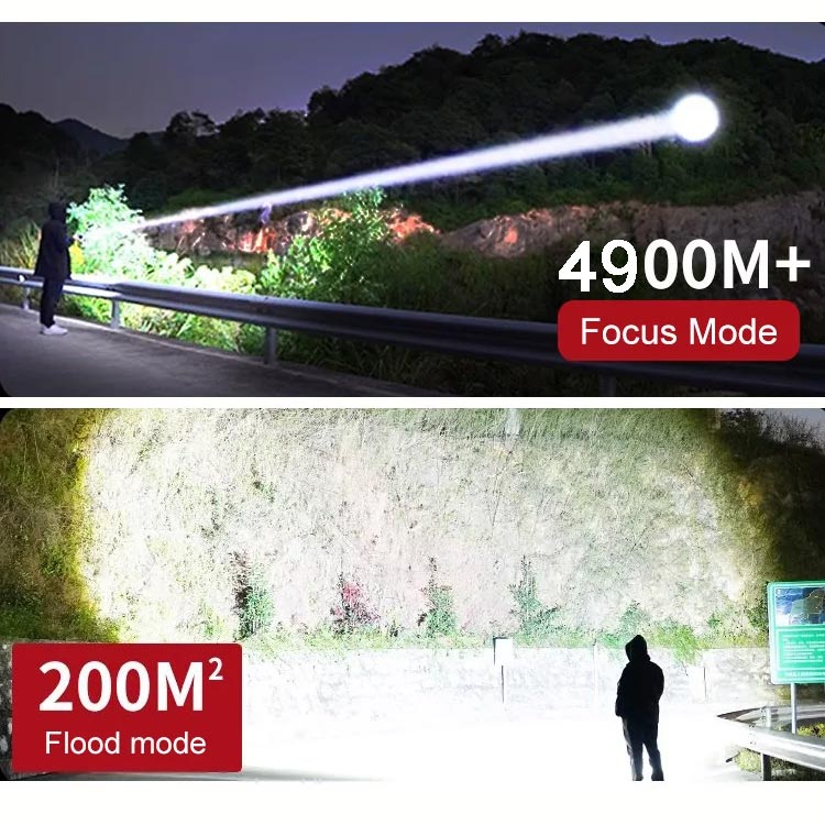 Superstark ljuszoombar ficklampa🔦
