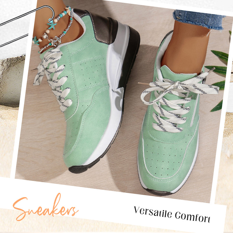 🔥Sista dagen-kampanj 50 % rabatt – Moderna, bekväma ortopediska sneakers med dragkedja på sidan och tjock sula för kvinnor