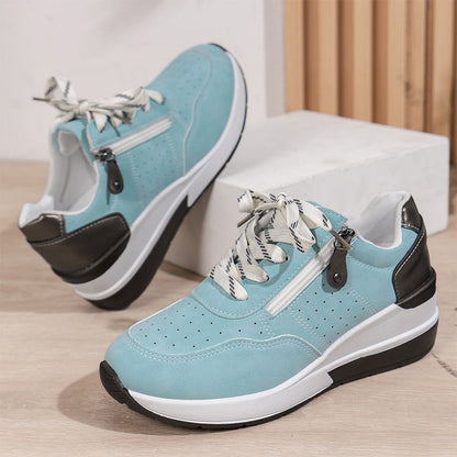 🔥Sista dagen-kampanj 50 % rabatt – Moderna, bekväma ortopediska sneakers med dragkedja på sidan och tjock sula för kvinnor