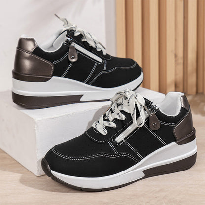 🔥Sista dagen-kampanj 50 % rabatt – Moderna, bekväma ortopediska sneakers med dragkedja på sidan och tjock sula för kvinnor