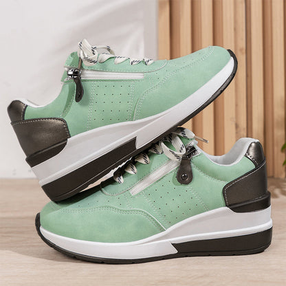 🔥Sista dagen-kampanj 50 % rabatt – Moderna, bekväma ortopediska sneakers med dragkedja på sidan och tjock sula för kvinnor