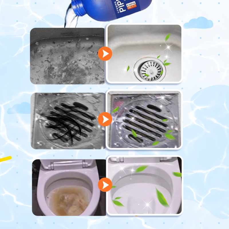 Kraftfullt medel för rensning av rörledningar från lukt