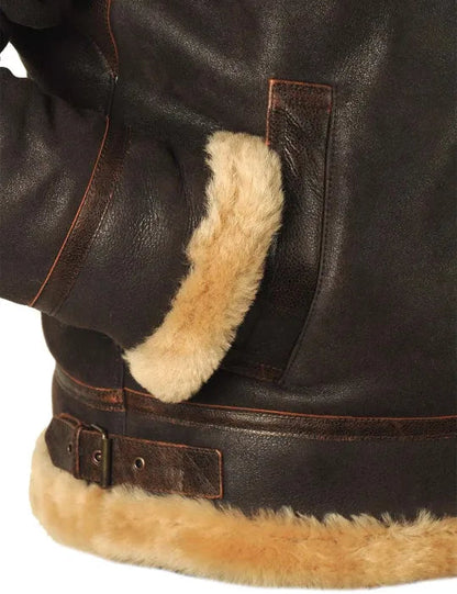 FÅRSKINN BOMBERJACKA🔥 Fri frakt