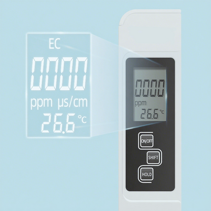 ✨ 3-i-1 TDS Vattenkvalitetstestare - Mäter pH, Klor och Hårdhet med LCD-display för Pool och Akvarium 🌊📱