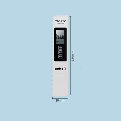 ✨ 3-i-1 TDS Vattenkvalitetstestare - Mäter pH, Klor och Hårdhet med LCD-display för Pool och Akvarium 🌊📱