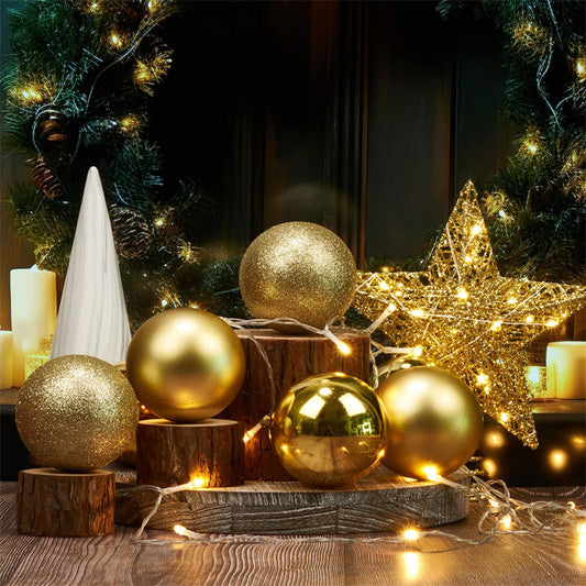 🎁Sista dagen 49 % RABATT🔥🎄24 ST krossäkra julkulor för upphängning🎁