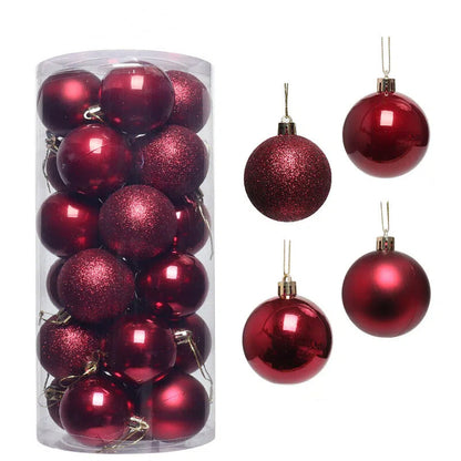 🎁Sista dagen 49 % RABATT🔥🎄24 ST krossäkra julkulor för upphängning🎁