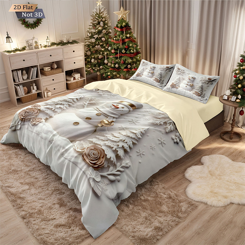 ⏳Begränsad tid 50 % rabatt⏰Festligt juligt 3-delat påslakanset🛏️❤️