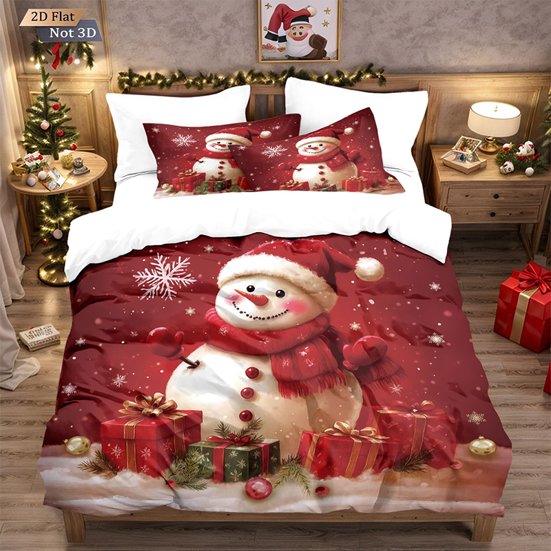 ⏳Begränsad tid 50 % rabatt⏰Festligt juligt 3-delat påslakanset🛏️❤️