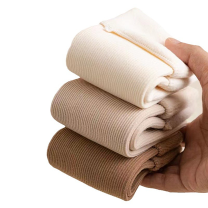 🧦Tjocka, varma, enfärgade halvlånga strumpor för kvinnor