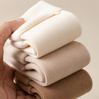 🧦Tjocka, varma, enfärgade halvlånga strumpor för kvinnor