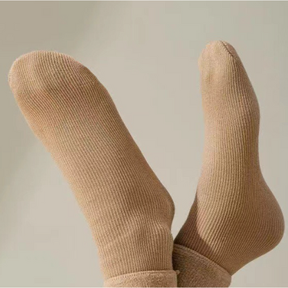 🧦Tjocka, varma, enfärgade halvlånga strumpor för kvinnor