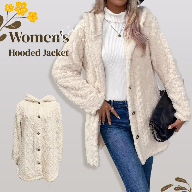 ⏳Begränsad tid 50 % Rabatt⏰Huvtröja för damer – Mjuk och elegant stickad tröja🧥