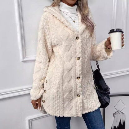 ⏳Begränsad tid 50 % Rabatt⏰Huvtröja för damer – Mjuk och elegant stickad tröja🧥