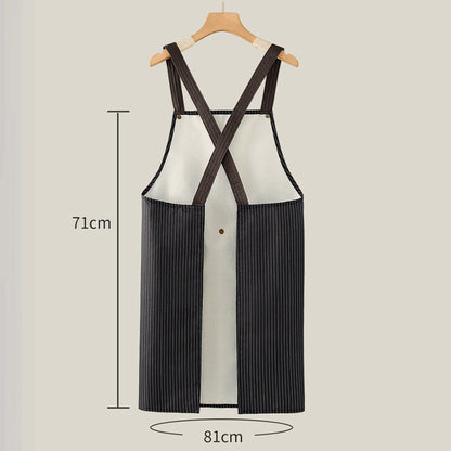 🔥50 % rabatt!🔥Vattentätt förkläde med korsade band i ryggen och avtagbar handduk