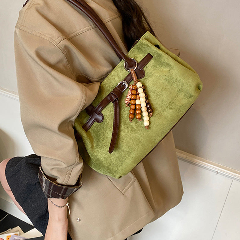 Snygg axelväska med handtag för kvinnor