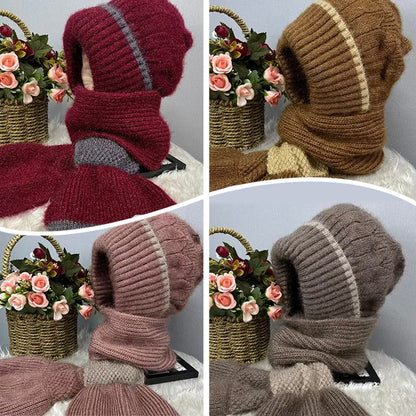 ✨Få 50% rabatt💖Damers integrerade öronskyddande vindtäta möss-scarf